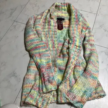 LOVE JUNKIE 멀티 컬러 가디건