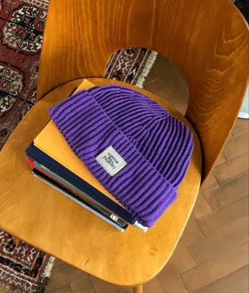 common gull products 퍼플 니트 모자
