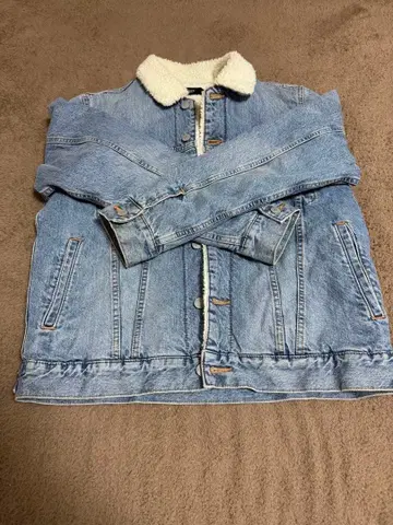 AZUL by moussy 보아 옷깃 데님 자켓