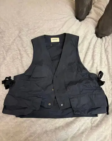 BEAMS BOY 네이비 베스트 낚시용 조끼
