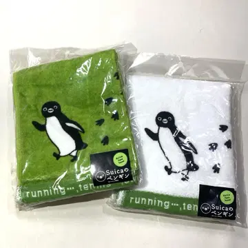 Suica 펭귄 페이스 타월 2점