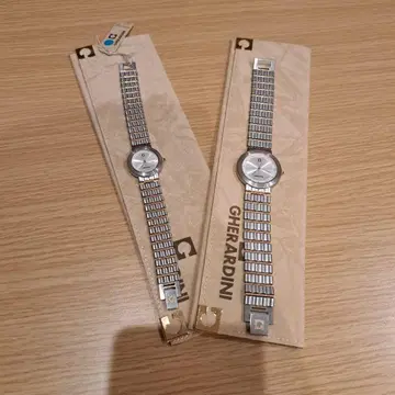 GHERARDINI 게라르디니 실버 페어 워치