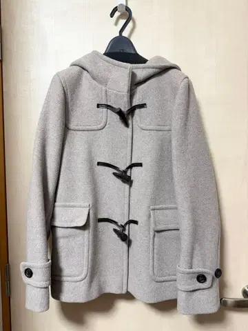 그레이지 베이지 그레이 더플 코트 그린 라벨 릴랙싱