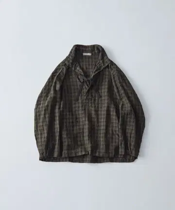 새상품급 CONFECT 린넨 체크 아노락 셔츠