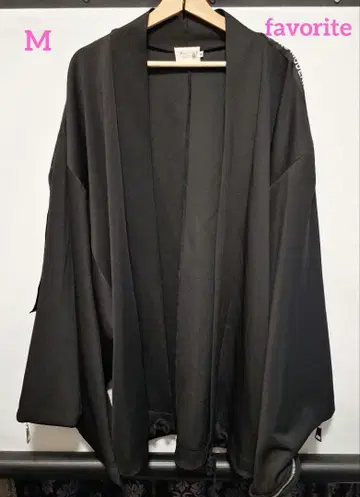 favorite 재패니즈 모던 겉옷풍 저리 블랙 긴팔 가디건