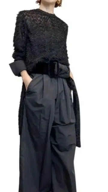 미사용 새상품 CHIEKO+ 퍼 벨트 fur tail belt