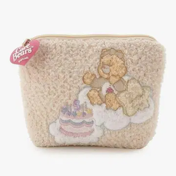 새상품 스나이델 홈 Care Bears 케어베어 니트 파우치 ORG