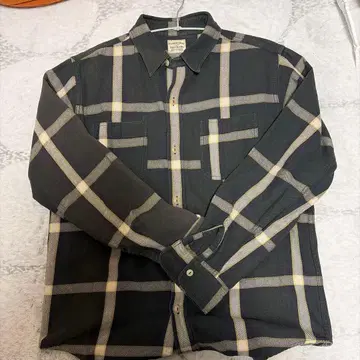 페로스 플란넬 셔츠 XL 블랙과 그레이 체크