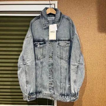 ZARA/자라 택 포함 새상품 데님 자켓 G XS 사이즈 오버 사이즈