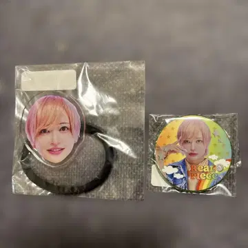 리얼피스 코페 JUNON 복권 머리끈 캔뱃지 2개 세트