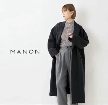 MANON 저지 빅 롱 코트