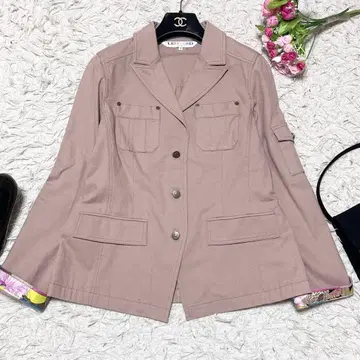 [ 새상품급 ] LEONARD 자켓 꽃무늬 핑크 베이지 XL