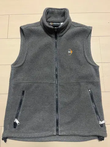 MONSTONE 플리스 집업 베스트 그레이