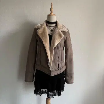 GYDA 무스탕 코트 인조 모피