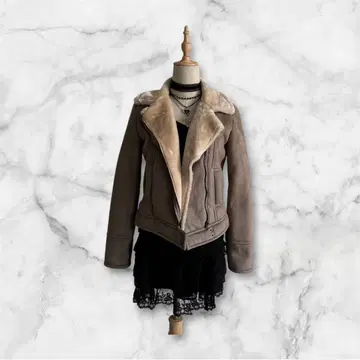 GYDA 무스탕 코트 인조 모피