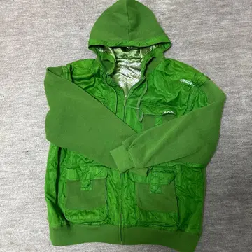 pellepelle 후드 부착 그린 자켓