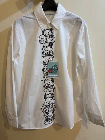 한교동 긴팔 셔츠 자수 아베일