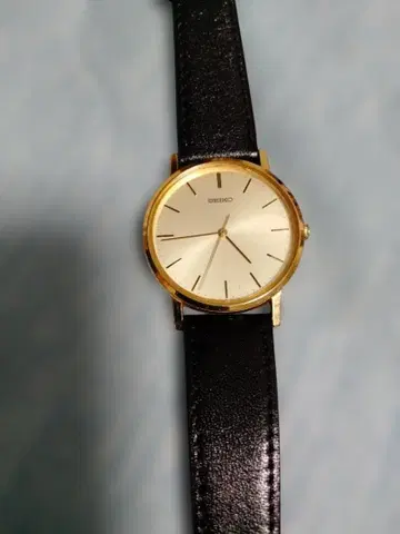 SEIKO 쿼츠 시계 골드/블랙
