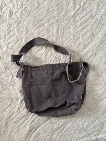(하자품) 그레이 캔버스 숄더백