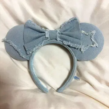 디즈니 머리띠 미니 데님 스카이블루