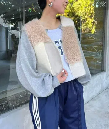 etsinta 에신타 클레이지 크롭 퍼 베스트 완판템