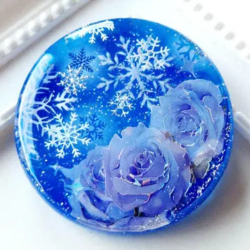 [ 1672 ] 레진 머리끈 포니 후크 브로치 핸드메이드