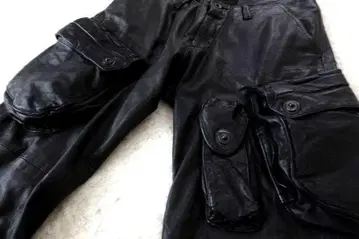 JULIUS 가죽 가스 마스크 팬츠 율리우스