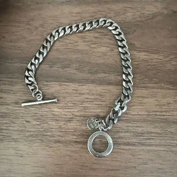 BEAMS 실버 체인 팔찌