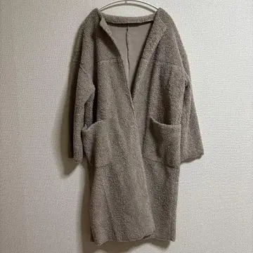 아베일 롱 코트 베이지