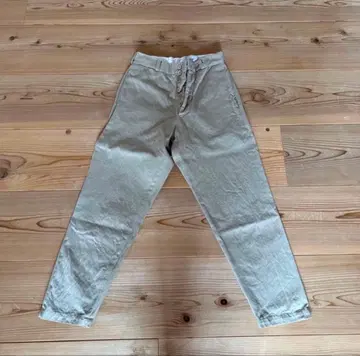 YAECA 치노 와이드 테이퍼드 팬츠 베이지