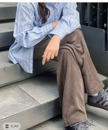 JOURNAL STANDARD 코듀로이 와이드 팬츠 완판