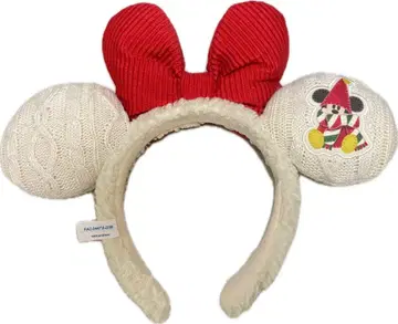 미키 자수 니트 머리띠 리루린린