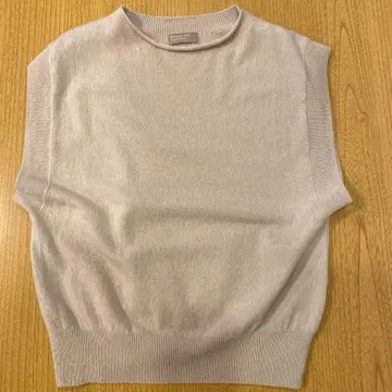 MARGARET HOWELL 베이지 니트 베스트 (캐시미어 소재)