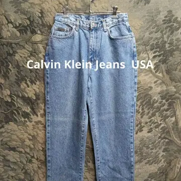 Calvin Klein Jeans 90s 라메 부착 USA 데님 청바지