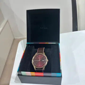 [ 새상품급 ] 폴스미스 시계 남성용 브라운 x 버건디