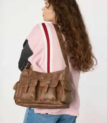 최종 가격 인하 더블 포켓 숄더백