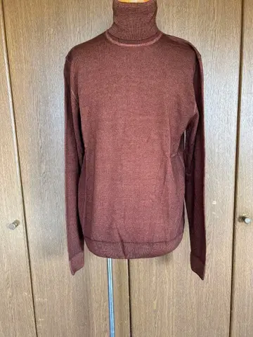 KOON 이탈리아 브랜드 브라운 터틀넥 스웨터 미사용 택 포함