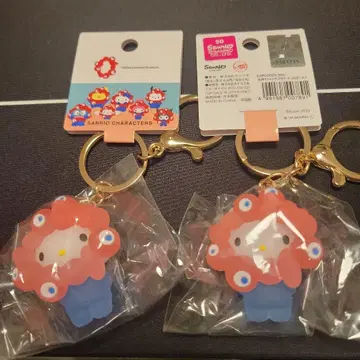 오사카 간사이 만박 산리오 나리키리 먀쿠먀쿠 클리어 키링 키티