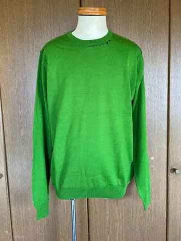 KOON 이탈리아 브랜드 남성용 그린 니트 스웨터 미사용 택 포함
