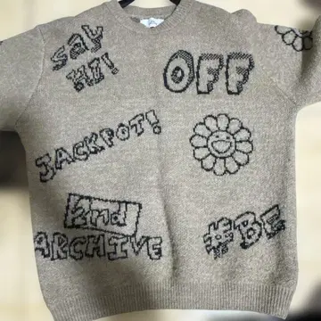 유니크한 그래픽 니트 스웨터