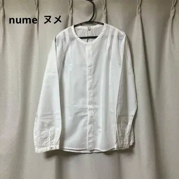 누메 nume 블라우스 화이트 코튼 팔라스 팰리스