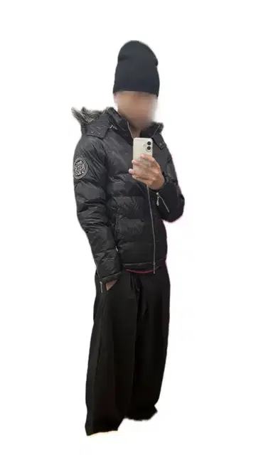 다운 자켓 퍼 포함 y2k 갸루 남자 헤이세이 그런지