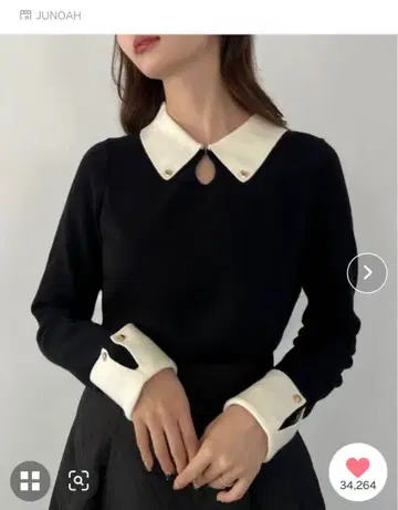 [ 새상품급 ] [ 당일 발송 ] [ JUNOAH ] 니트 블랙