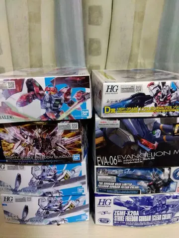 프라모델 건담 프라모델 건담 에반게리온 등 RG HG 모음