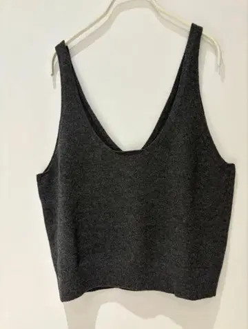 crewre 2way 울 캐시미어 니트 뷔스티에