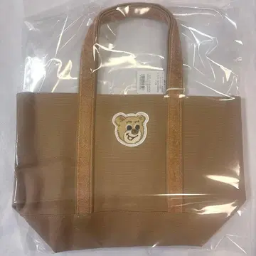 러브러리 페이퍼 올드 테디 와펜 토트백 베이지