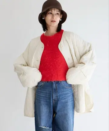 LOWRYS FARM 퀼팅 블루종