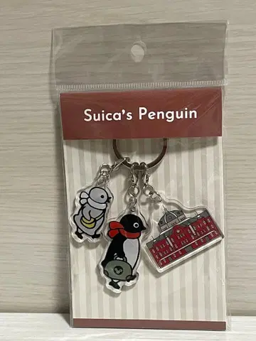 Suica 펭귄 3단 아크릴 키링 도쿄역