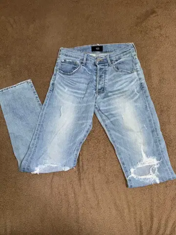 AZUL by moussy 스키니 데님 라이트 블루