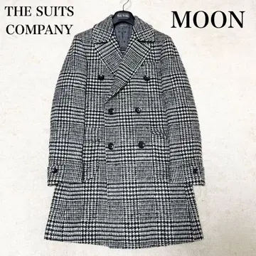 새상품급 더 수트 컴퍼니 문사제 더블 브레스트 체스터 코트 하운드투스